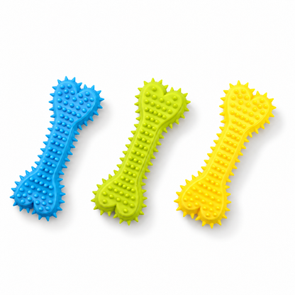 Textured Bone-Shaped Dog Chew Toy